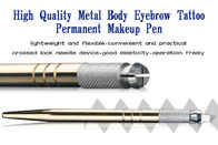 Ręcznie robione kosmetyczne narzędzie do mikrobladowania brwi Złoty ręczny długopis do tatuażu