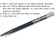 Metalowy czarny ręczny tatuaż na brwi z igłą 18U