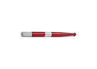 Red Manual Tattoo Pen Micropigment / Micro Blades For 3D Eyebrow Embroidery