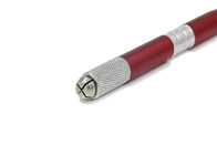 Red Manual Tattoo Pen Micropigment / Micro Blades For 3D Eyebrow Embroidery