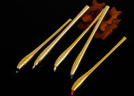 Złote, luksusowe narzędzia do makijażu permanentnego, długopis ręczny Microblading o kącie 45 °