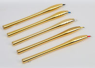 Złote, luksusowe narzędzia do makijażu permanentnego, długopis ręczny Microblading o kącie 45 °