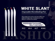 Białe skośne jednorazowe logo Microblading Pen Dostosowane